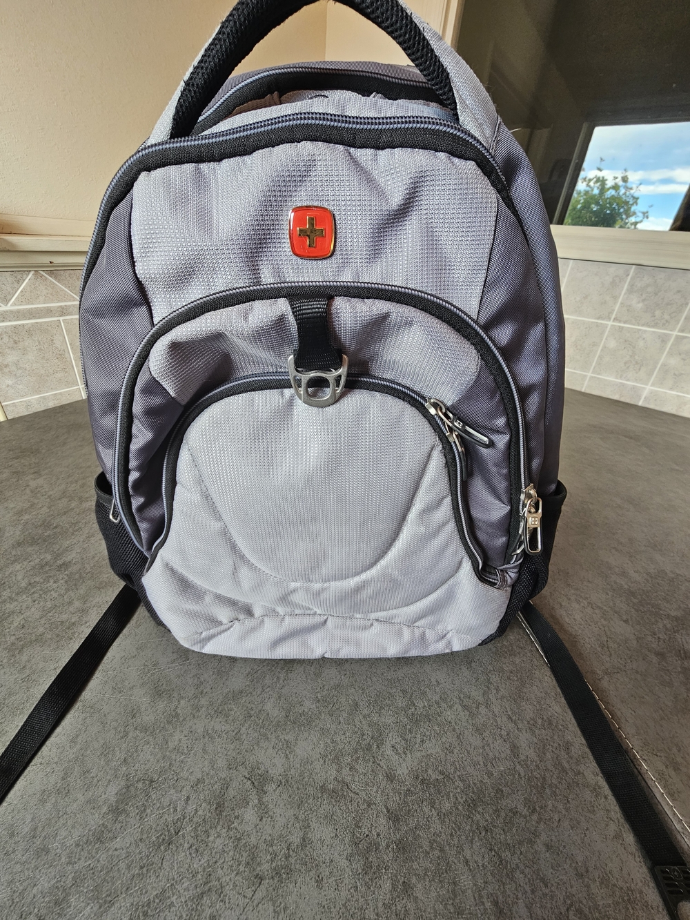 SwissGear Gray Travel Backpack - Durable Men’s Bag